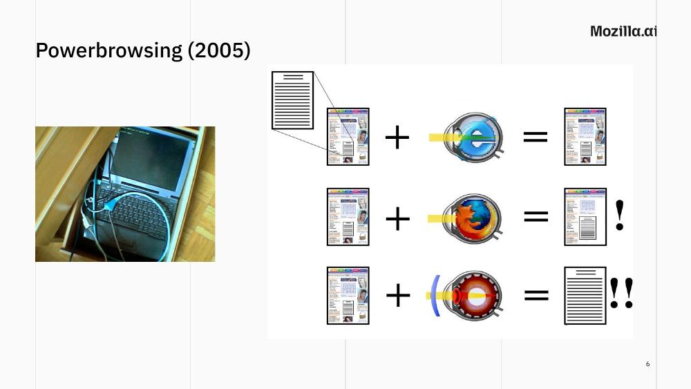 Slide 6: The actual setup, a laptop in a drawer