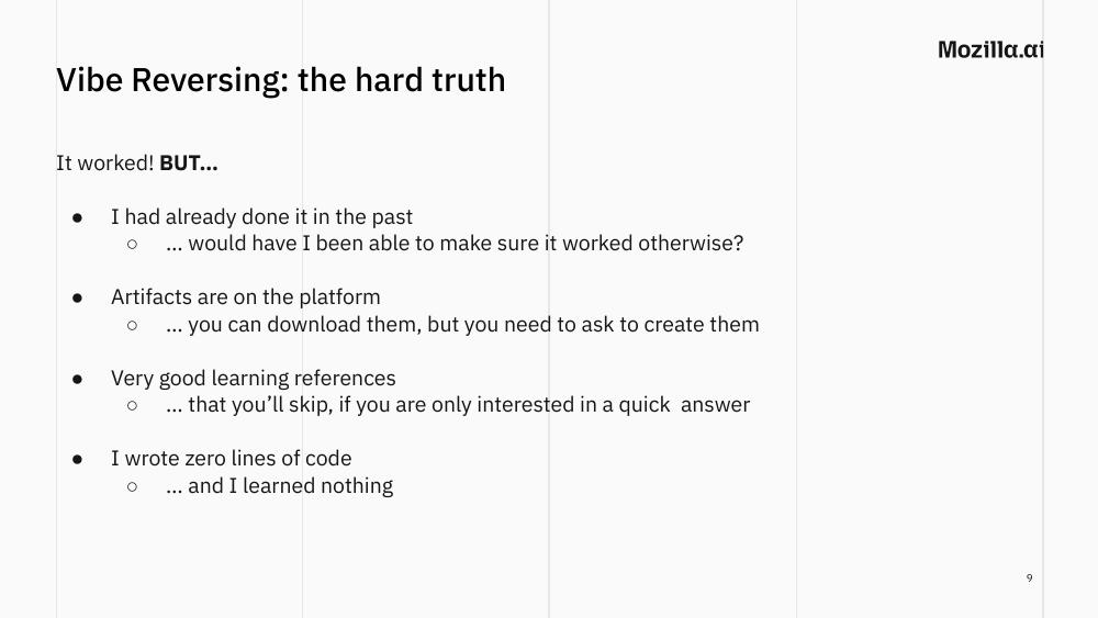 Slide 9: It worked, but&mldr;