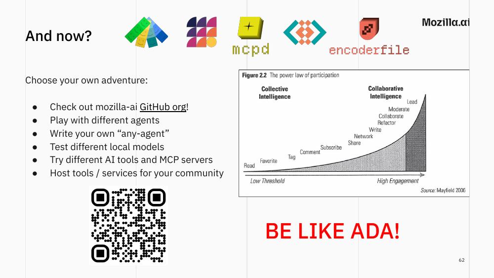 Slide 62: And now? Be like Ada!